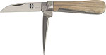 Holzschalenmesser 4008/2, 2 teilig, FSC-Holzgriff