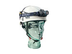 Kopflampe mit Helm