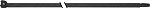 Sapi Kabelbinder 4,5x186mm, Schwarz, mit Metallnase, MET-Serie (100 Stück)